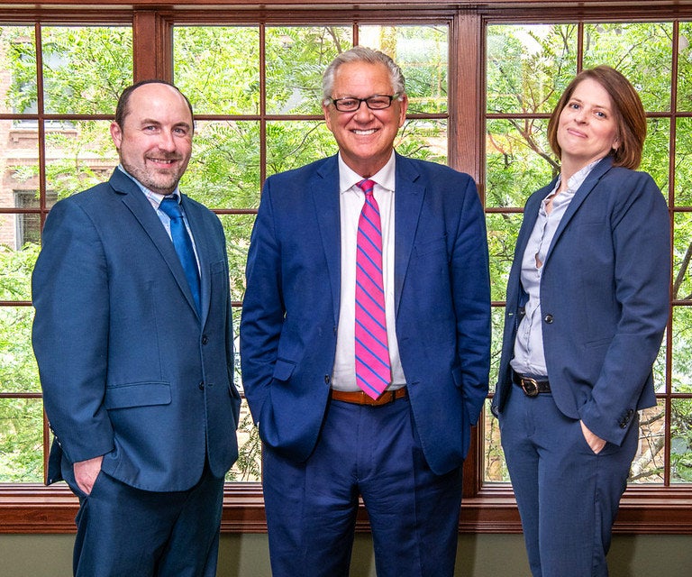 Photo of Nathaniel Hubley, John C.Theisen, Christina R. Hubley